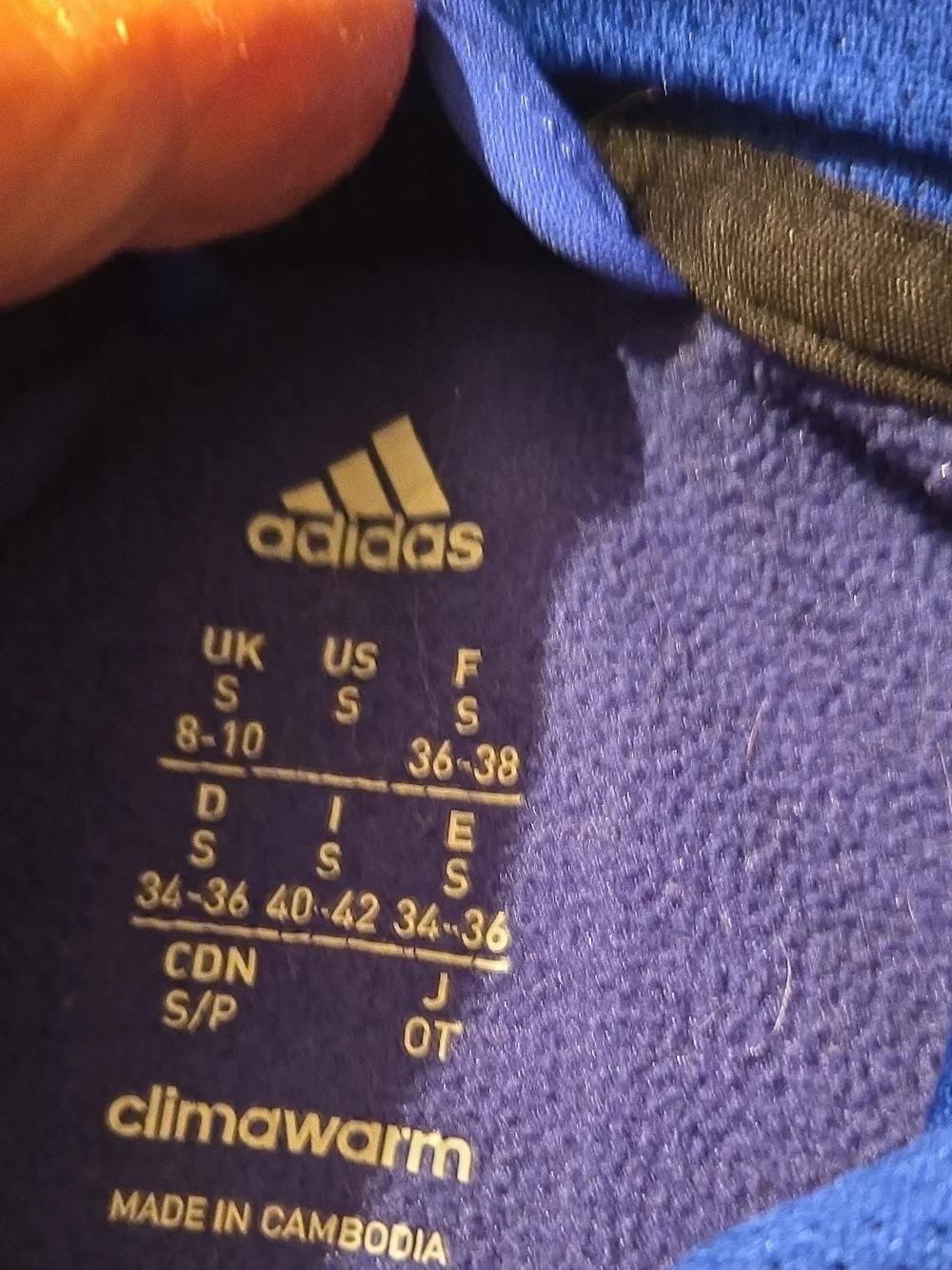 adidas Men's Blue Pullover Hoodie